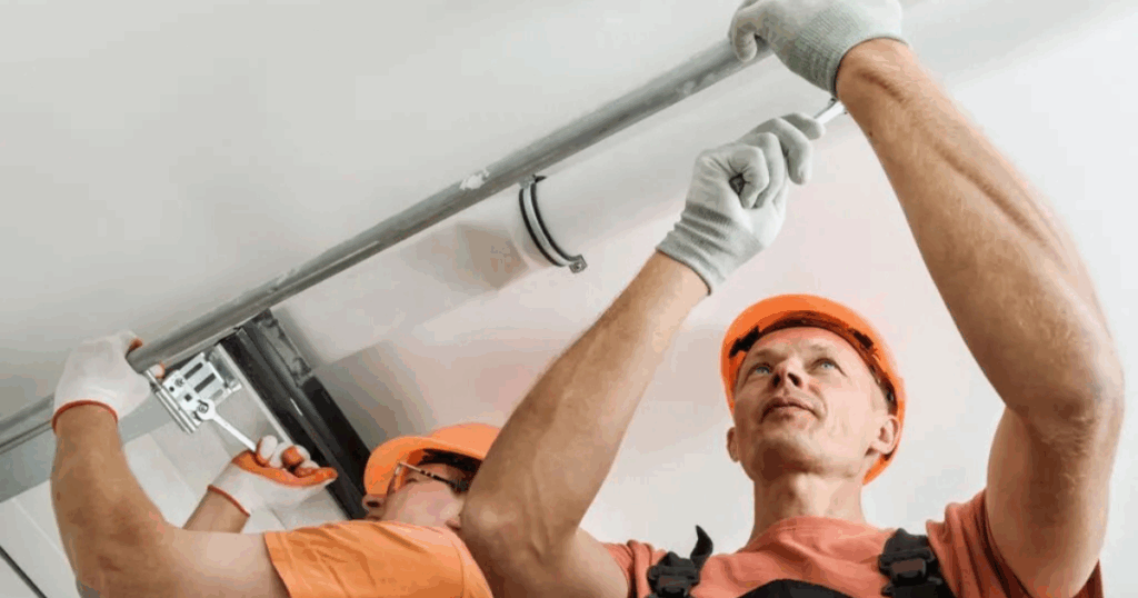 reattaching garage door cable