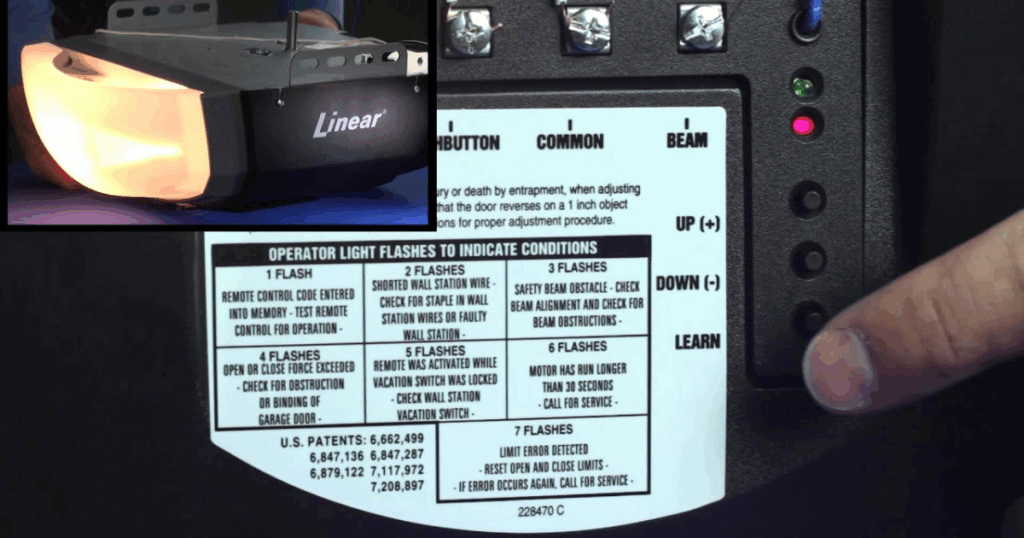 programming linear garage door opener